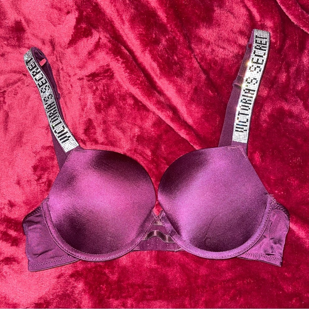 Victoria's Secret Plum Purple Shine Strap Bra